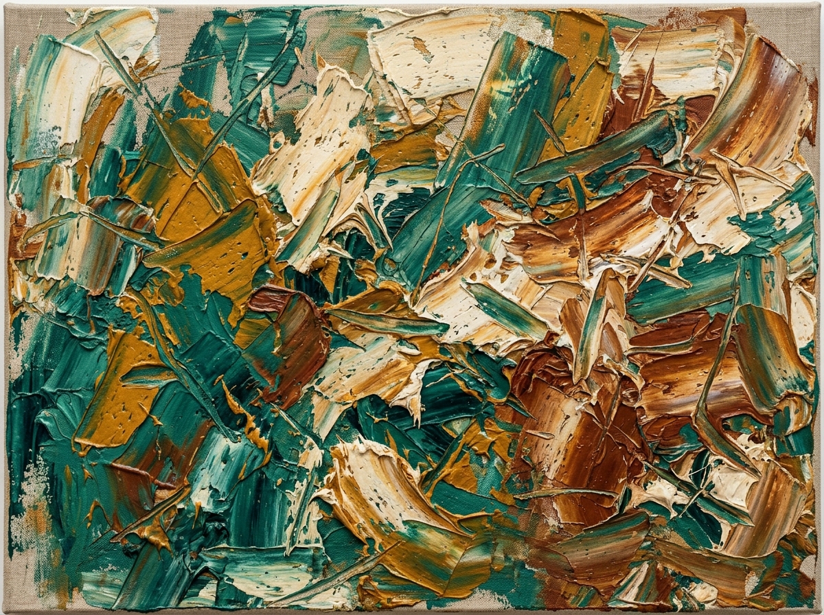 Original Abstract Impasto Artwork