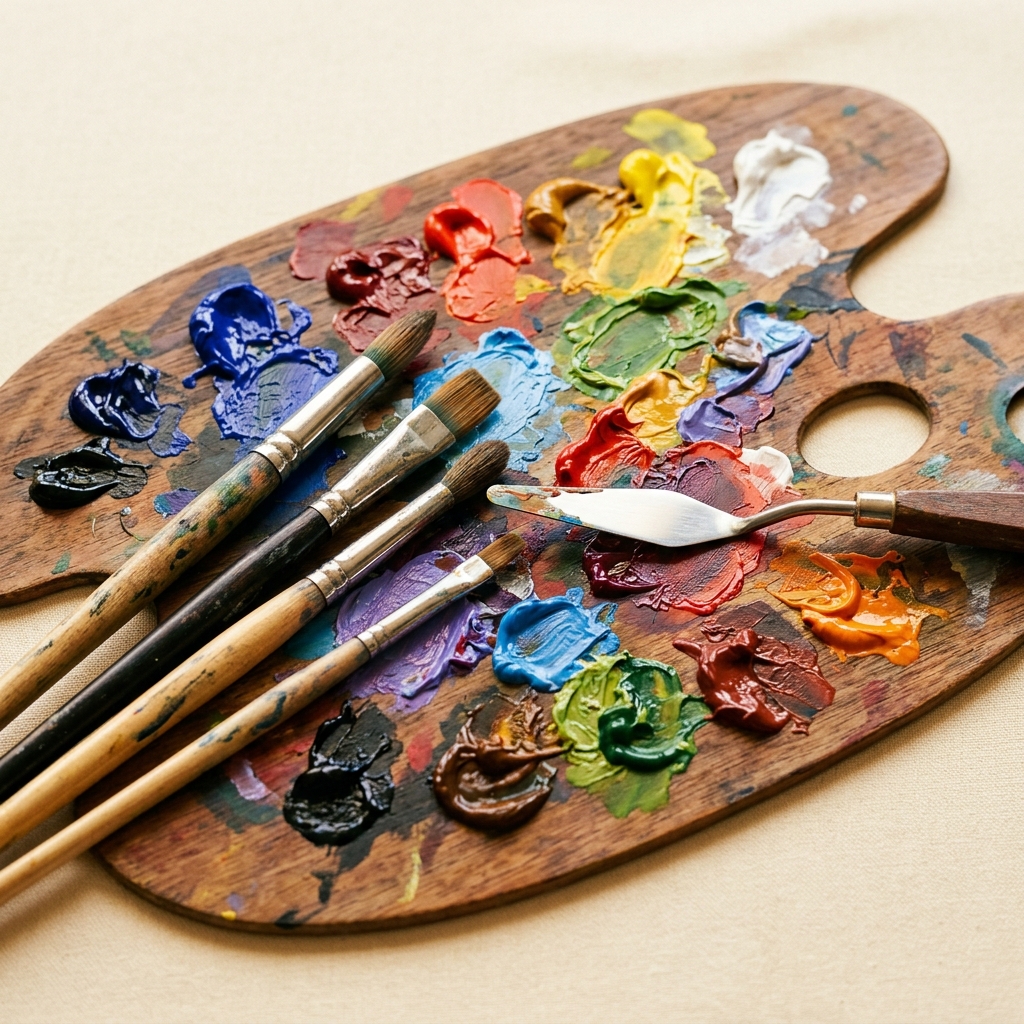 Palette and Brushes